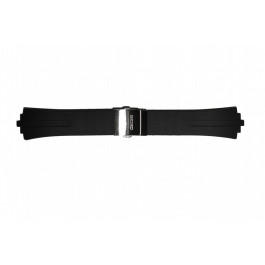Correa de reloj Seiko 7L22-0AA0 / SNL003P2 / 4KD2JB Silicona Negro 16mm